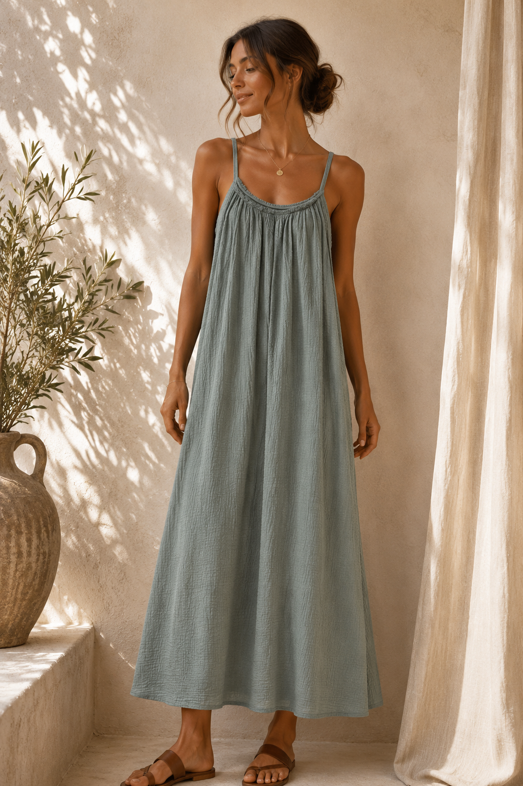 Robe Sandrine - kaki