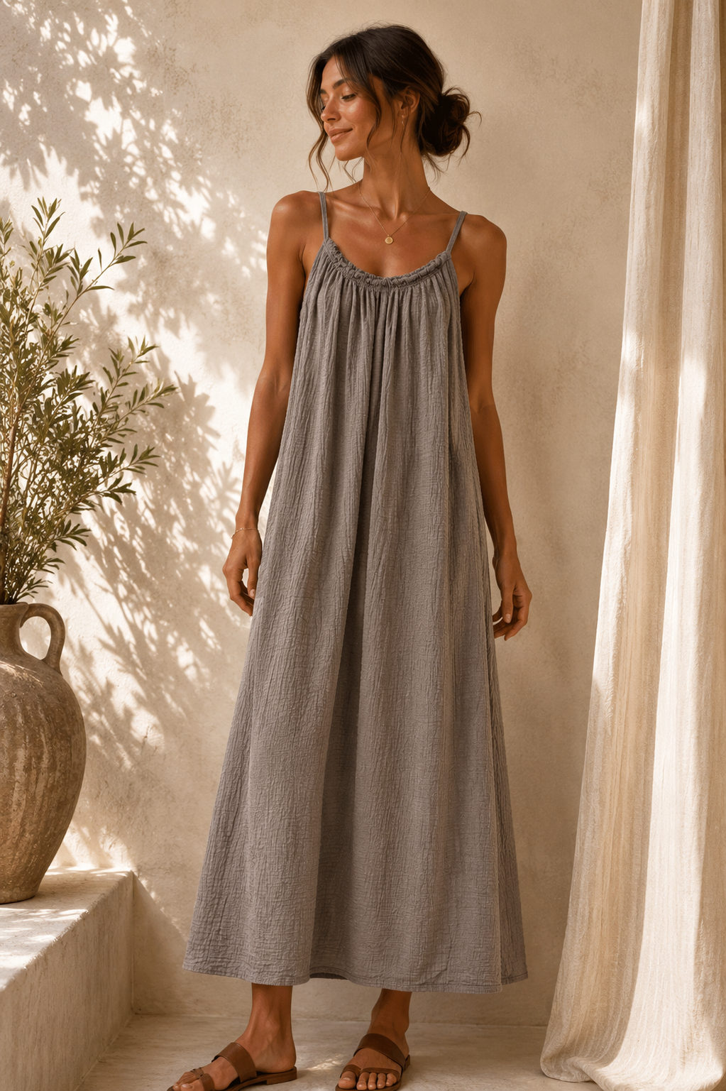 Robe Sandrine - Taupe