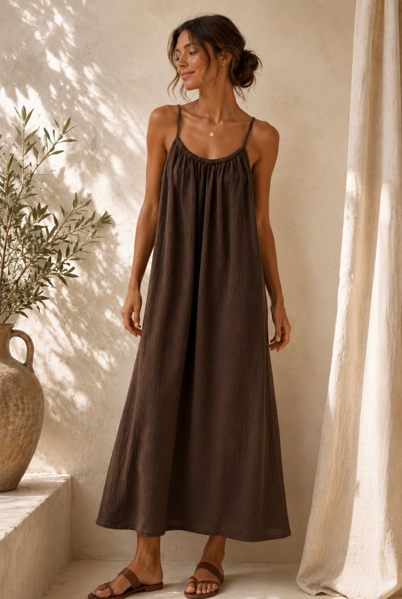 Robe Sandrine - chocolat