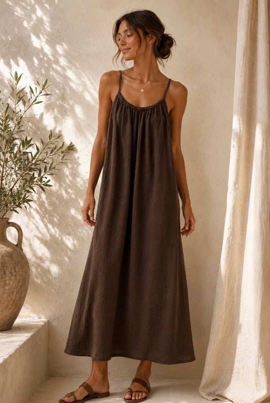 Robe Sandrine - chocolat